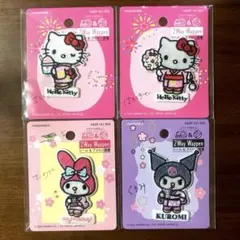 サンリオ 日本のお祭り ハローキティ・クロミ・マイメロディ刺繍ワッペン4個セット