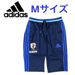 【美品】adidas 日本代表 ハーフパンツ ネイビー Mサイズ