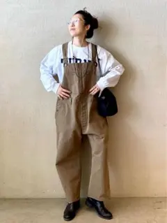 ジャーナルスタンダード luxe ヴィンテージヘリンボン オーバーオール