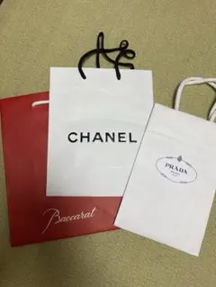 Baccarat CHANEL PRADA 紙袋 セット