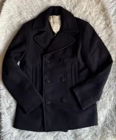 デニム&サプライラルフローレン　ネイビーウールPコート　未使用
