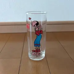 昭和レトロ　オリーブ ガラス グラス ポパイ キャラクター