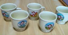 不二家　ペコちゃんマグカップ　昭和レトロ　5個のサムネイル