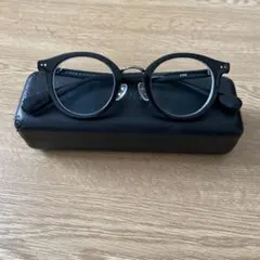 JINS ブラックフレーム メガネ ケース付き