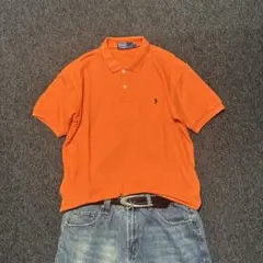 Polo by Ralph Lauren ポロシャツ オレンジ L 半袖 鹿子のサムネイル