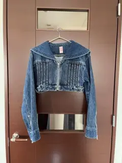 FETICO / ROSE DENIM ZIP-UP JACKET　フェティコ FETICO's Combined Organza Tailored Jacket Mail Order