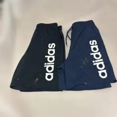 adidas ショートパンツ トレーニングパンツ　ペンキついてます。