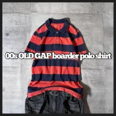 00s old gap striped s/s polo shirt fadeのサムネイル
