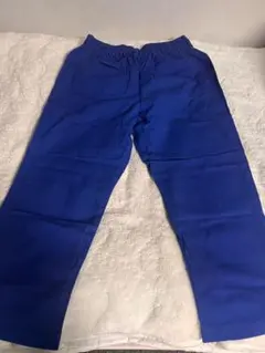 青色 ワークパンツ ゴムウエスト