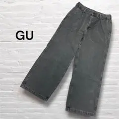GU ジーユー デニムバギースラックス M