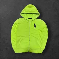 Ralph Lauren ジップパーカー ビックポニー 短丈 y2k swag - メルカリ