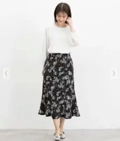花柄フレアスカートセット