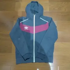 umbro フルジップ パーカー ネイビー/ワインレッド