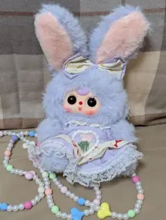 babythree ショルダーバッグ ポーチ 紫 うさぎ