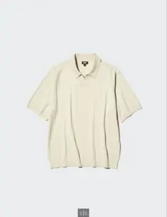UNIQLO ユニクロ　ウォッシャブルスキッパーポロセーター　ナチュラルのサムネイル