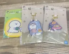 バンダイ　一番くじ　お文具といっしょ　ラバーチャーム　コースター　キャラクター