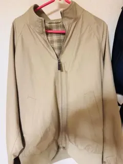 超美品 ユニクロ　ハリントンジャケット ベージュ　Lサイズ