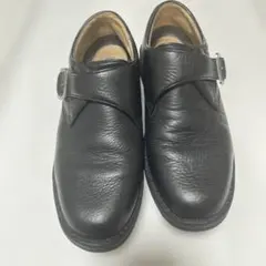 HARTJES ハートジェス 本革 コンフォートシューズ 23cm 黒 ベルクロ 