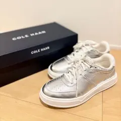 【新品未使用】　コールハーン　シルバー　スニーカー　24.5 colehaan