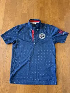 FILA ネイビー ドット柄 ポロシャツ