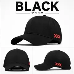 ブラック 黒 メンズ キャップ 深め スポーツ 大きいサイズ シンプル 1766のサムネイル