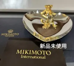 ミキモト クマ　トレイ　パール付