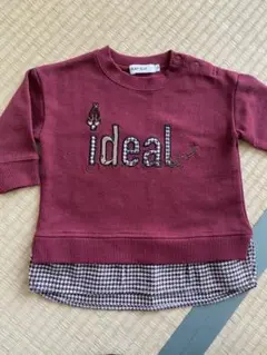 【Bebe】 ワインレッド トレーナー 80