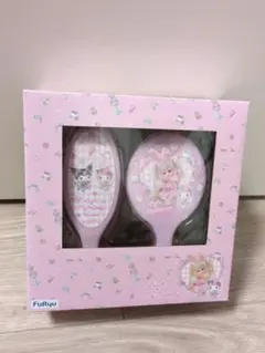 LiccA×My Melody Kuromi おめかしミラー＆ブラシセットピンク
