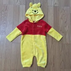 新品タグ付き プーさん なりきりロンパース カバーオール 80~90 着ぐるみ