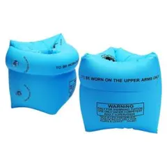 アームリング 子供用 スイミング 補助具 子供用浮き輪 水色