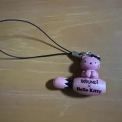 【激レア/2011年】ハローキティ×ラウンドワン コラボ ストラップ ピンク