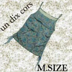 q87〚un dix cors〛 キャミソール 花柄 Mサイズのサムネイル