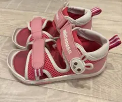 ミキハウス　うさこちゃん　サンダル　ピンク　14.5㎝