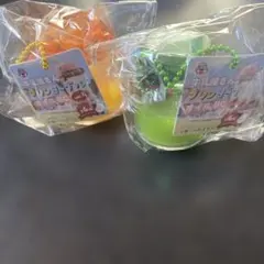 牛乳屋さん プリンヨーグルト　抹茶　食品サンプル　2個セット　オイルチャーム