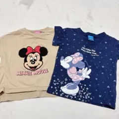 ミニーマウス Tシャツ 2枚セット 90
