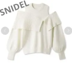 snidel デザインニットプルオーバー ニット