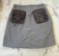 FUN ミニタイトスカート グレー Fサイズ