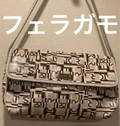 フェラガモ　ハンドバッグ　ベージュ　ＰＶＣ&レザー製