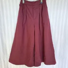 LOWRYS FARM ガウチョパンツ えんじ色 Mサイズ