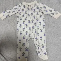 H &M 花柄ロンパース　ジッパー