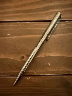 美品　SHEAFFER シャーファー　ボールペン シルバー 格子柄のサムネイル