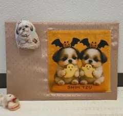 ハンドメイド　ハロウィンシーズーちゃんホワイトボードU^ェ^U