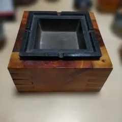 木製鋳鉄灰皿　レア