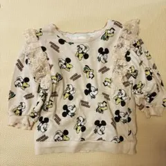 ミッキー ミニー トレーナー 100cm フリル付き