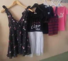女の子夏物 140cmワンピースTシャツ まとめ売り