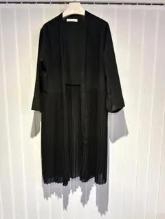 センスオブプレイス プリーツ ロングカーディガン