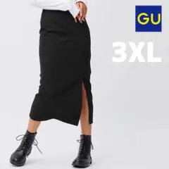 ayuさま専用　GU 3XL カットソーナローミディスカート 大きいサイズ 黒