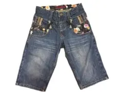 JACK SERIKA 花柄 刺繍　ショートパンツ　デニム Sサイズ