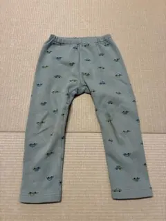 ユニクロ　裏起毛レギンス　車柄　100