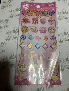 マジックストーンシールトゥインクルハートステッカーゴールド箔押しジュエルシール帳